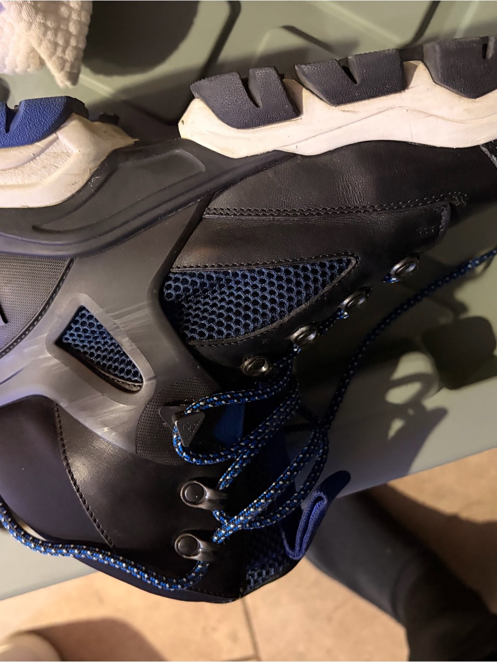 Moncler Black and Blue Men's Trail Sneakers
